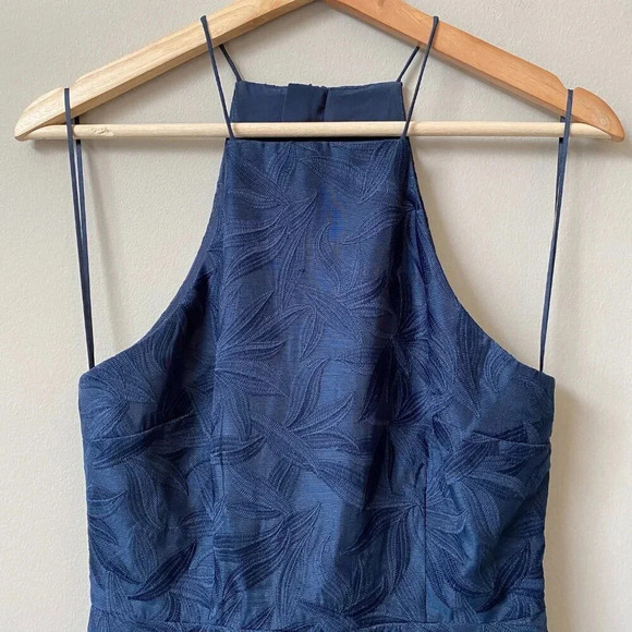 Keepsake Revolve Women's Size Small Sleeveless Plain Sight Lace Mini Dress Navy - Picture 7 of 16